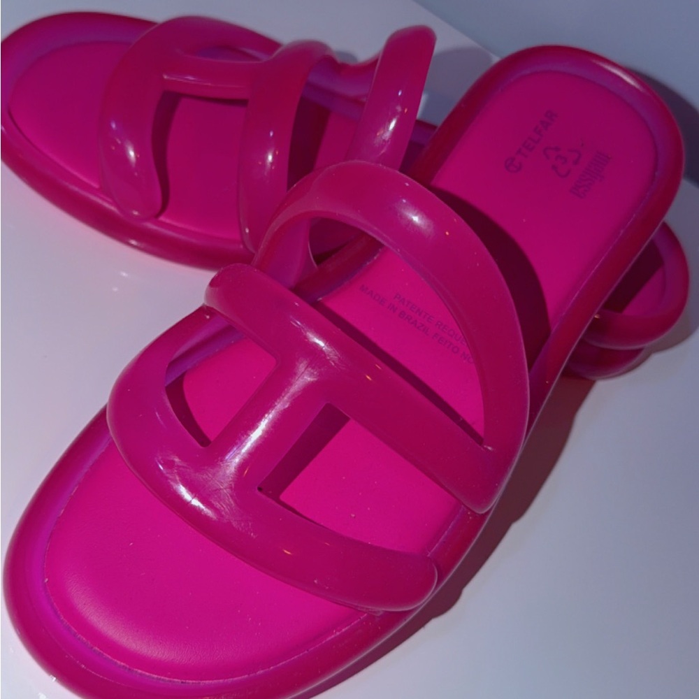 Telfar Bright Pink Triple-Melissa x Telfar